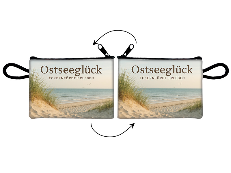 Souvenir Täschchen Eckernförde aus Kunstleder 11x8cm