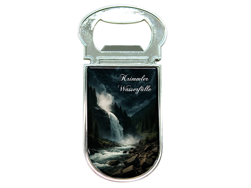 Souvenir Kapselheber Magnet Krimmler Wasserfälle 3x7cm