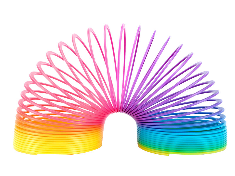 Regenbogenspirale aus Kunststoff Ø9cm    Regenbogenspirale aus Kunststoff Ø9cm