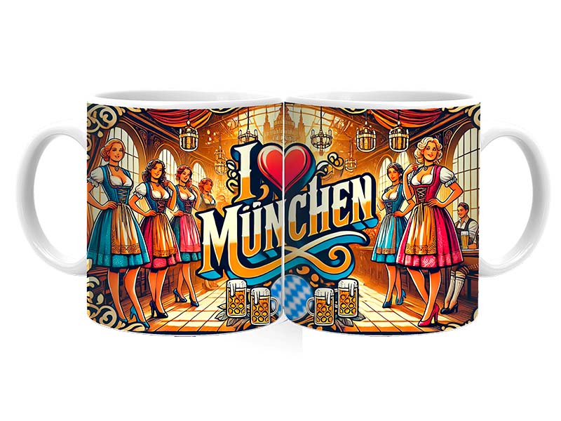Souvenir Foto Keramik Tasse München Ø8x9,5cm Souvenir Foto Keramik Tasse München Ø8x9,5cm