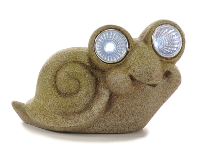 17633 Poly Schnecke mit Solar Augen