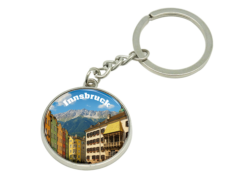 Souvenir Schlüsselanhänger Innsbruck aus Metall 9cm