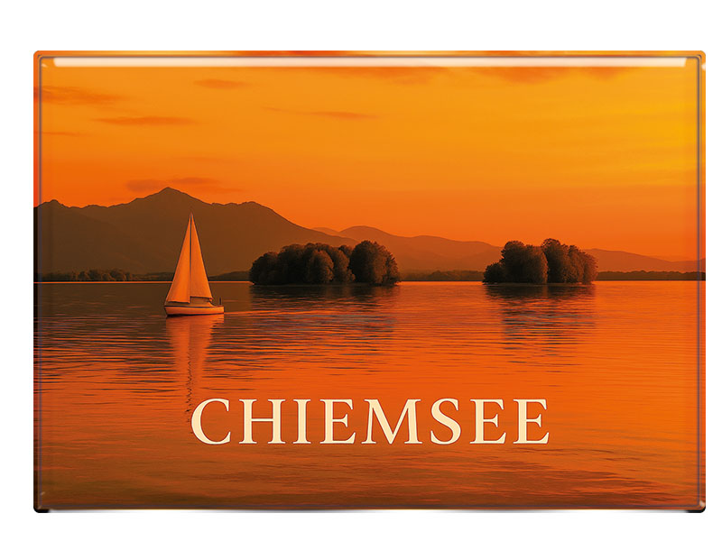 Souvenir Foto Magnet Chiemsee 9,5x6,5cm