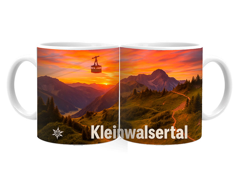 Souvenir Ceramic mug  Kleinwalsertal Ø8x9,5cm
