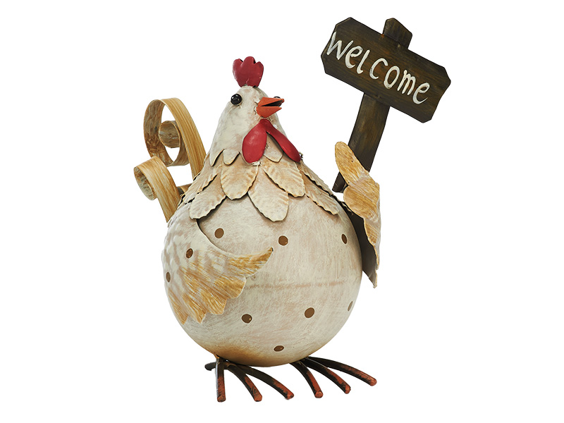 15487 Metall Huhn
