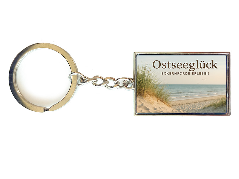 Souvenir Schlüsselanhänger Eckernförde aus Metall 3x10cm