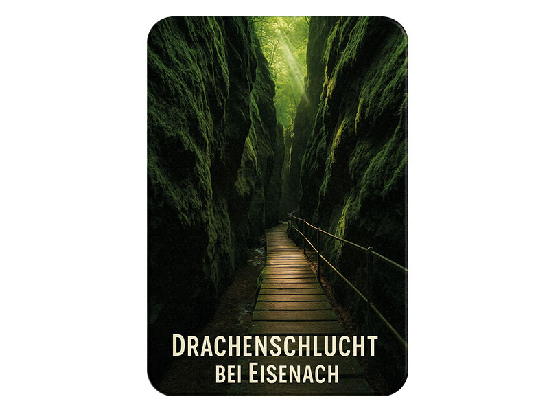 Souvenir Foto Magnet Eisenach aus Kunststoff 8x5cm