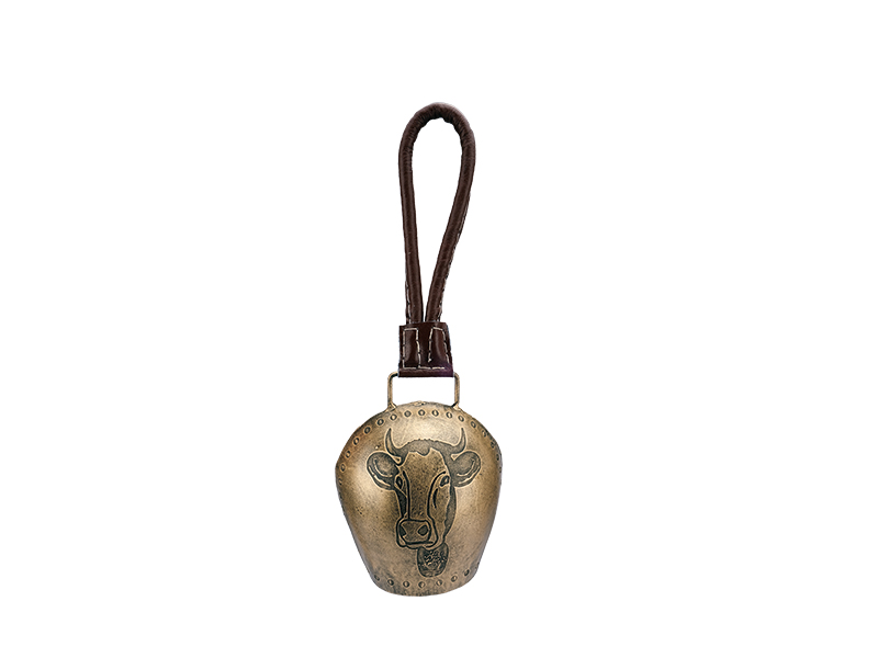  Metal bell with cow's head 5x3x6cm