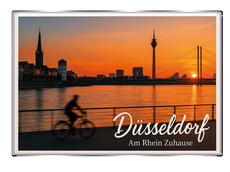 Souvenir Foto Magnet Düsseldorf 8x5,5cm
