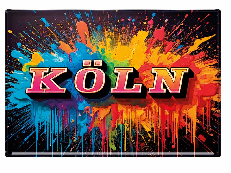 Souvenir Foto Magnet Koeln 9,5x6,5cm