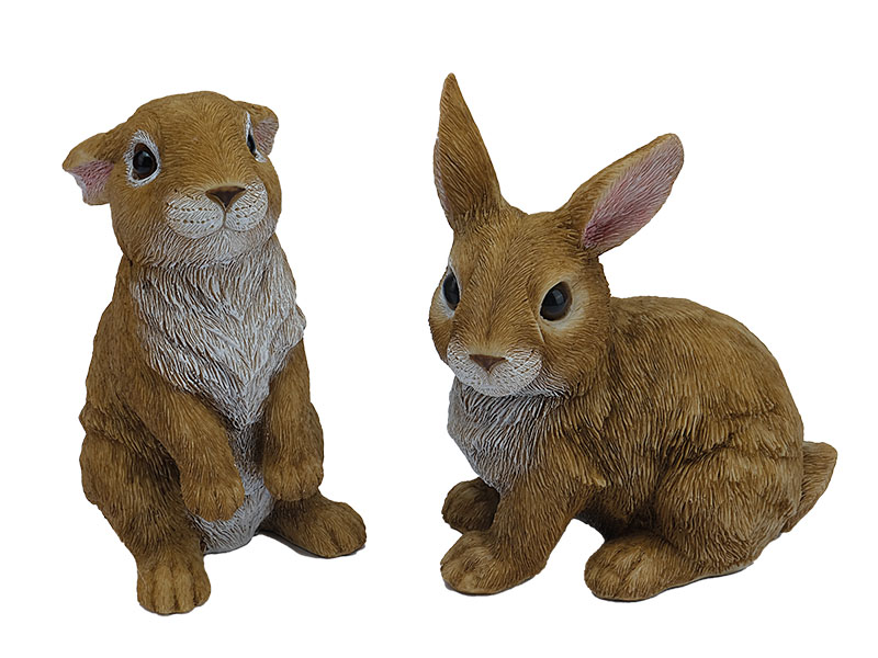 Poly rabbit 15x10x17cm