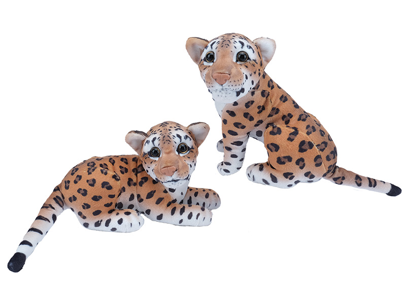 Leopard aus Plüsch, 16x10x19cm    Leopard aus Plüsch, 16x10x19cm