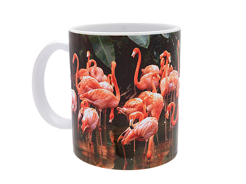 16999-0 Keramik Foto Tasse Flamingo
