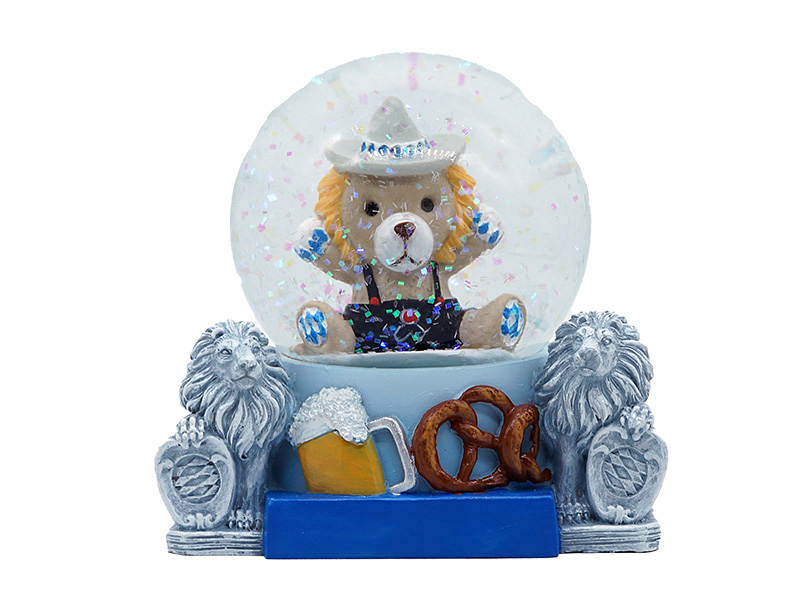 18103-0 Poly Schneekugel bayerischer Löwe