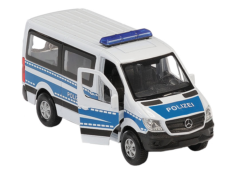 Mercedes Benz Sprinter Polizei im Display