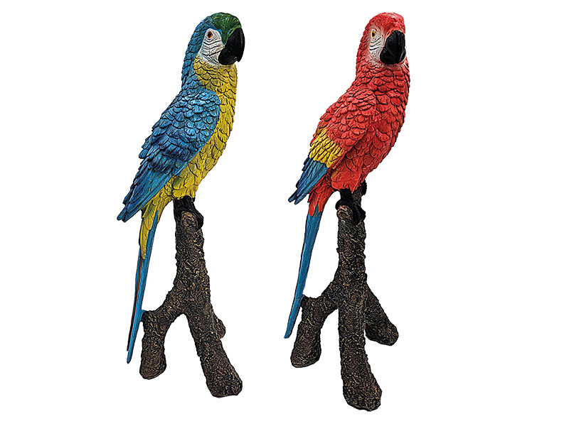 Poly parrot 12x12x38cm
