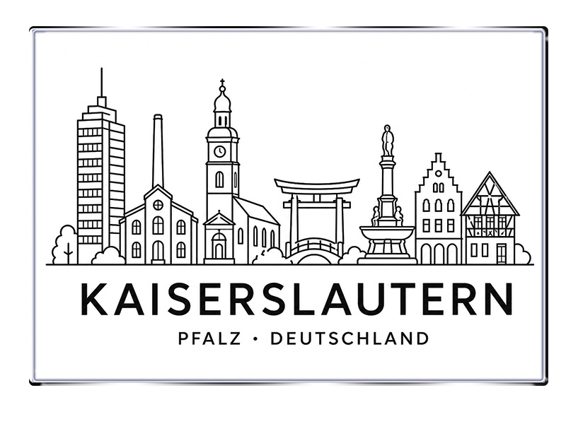 Souvenir Foto Magnet Kaiserslautern 8x5,5cm