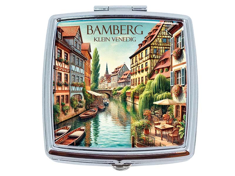 Souvenir Metall Pillendose Bamberg 6x5,5cm
