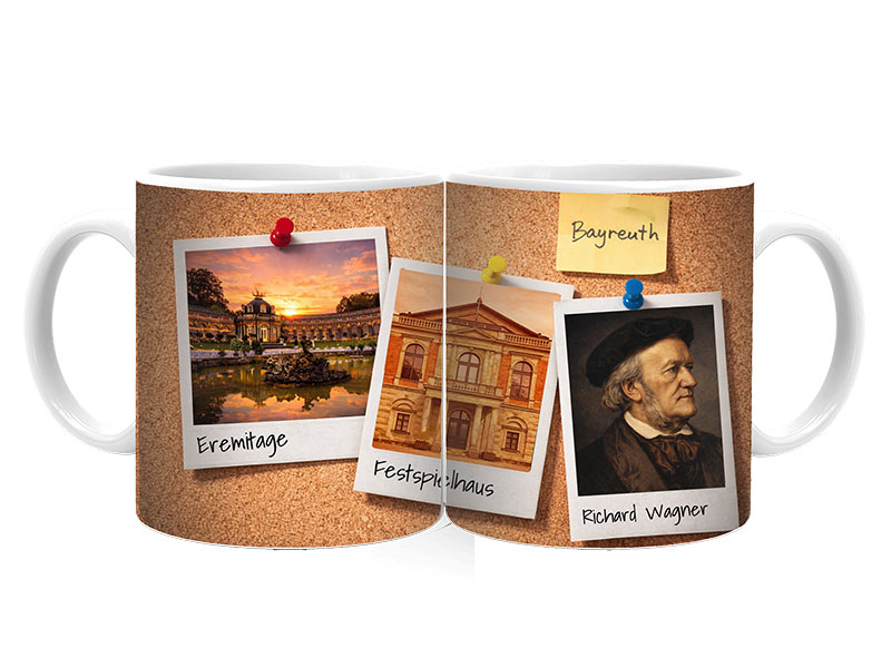 Souvenir ceramic mug  Bayreuth Ø8x9,5cm