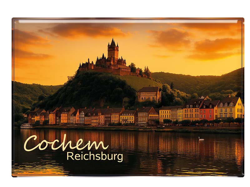 Souvenir Foto Magnet Cochem 9,5x6,5cm