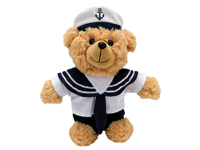 Bär Matrose aus Plüsch, 23x13x30cm    Bär Matrose aus Plüsch, 23x13x30cm