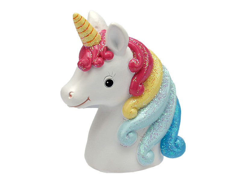 18113 Poly Spardose Einhorn