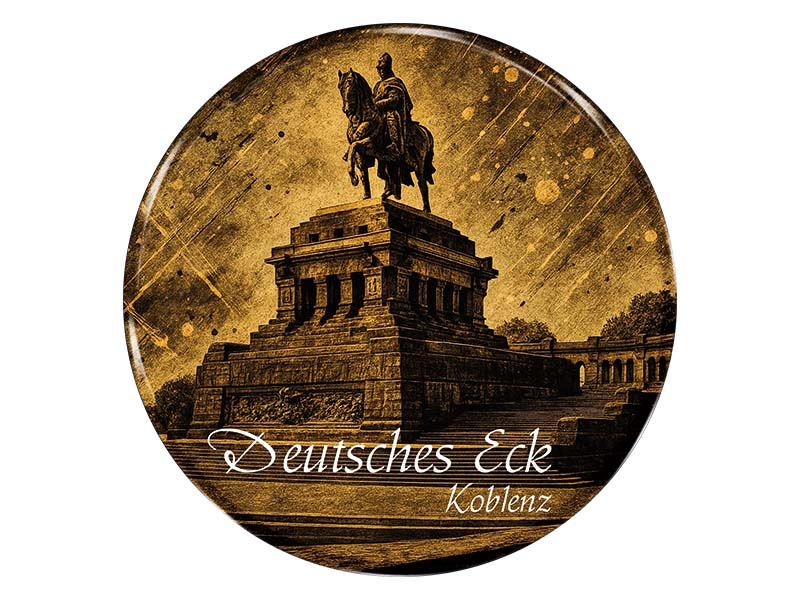 Souvenir Foto Magnet rund Koblenz Ø7cm