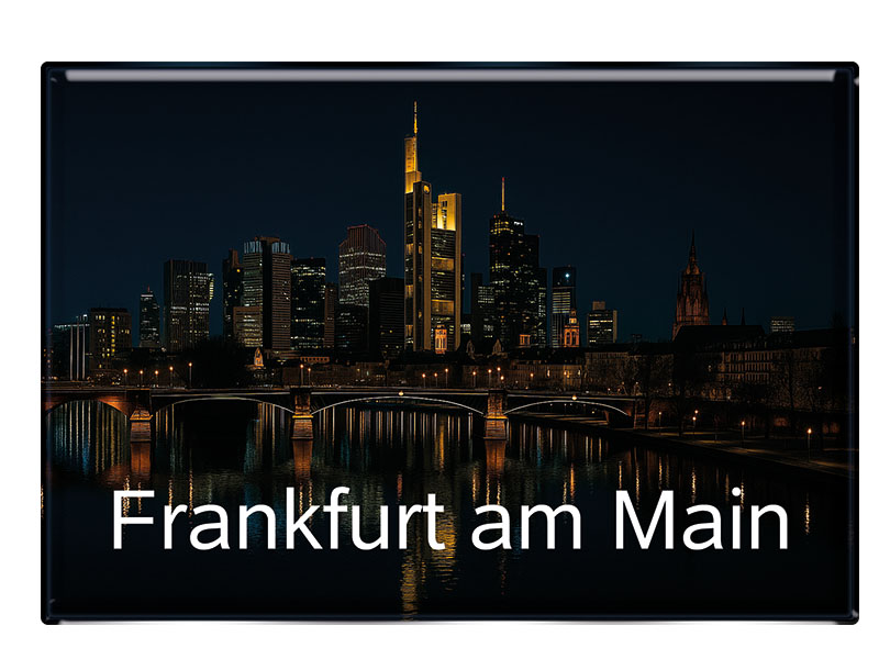 Souvenir Photo magnet Frankfurt 9,5x6,5cm