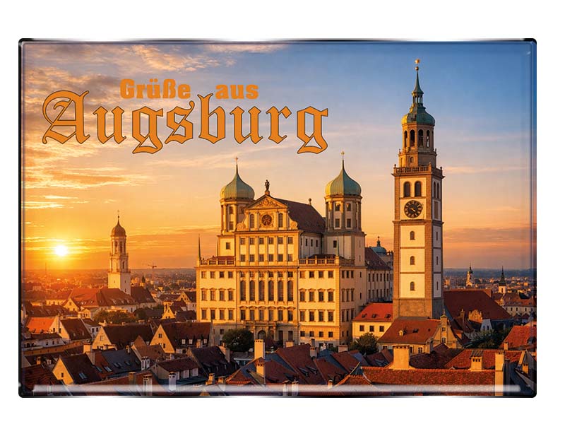 Souvenir Foto Magnet Augsburg 8x5,5cm