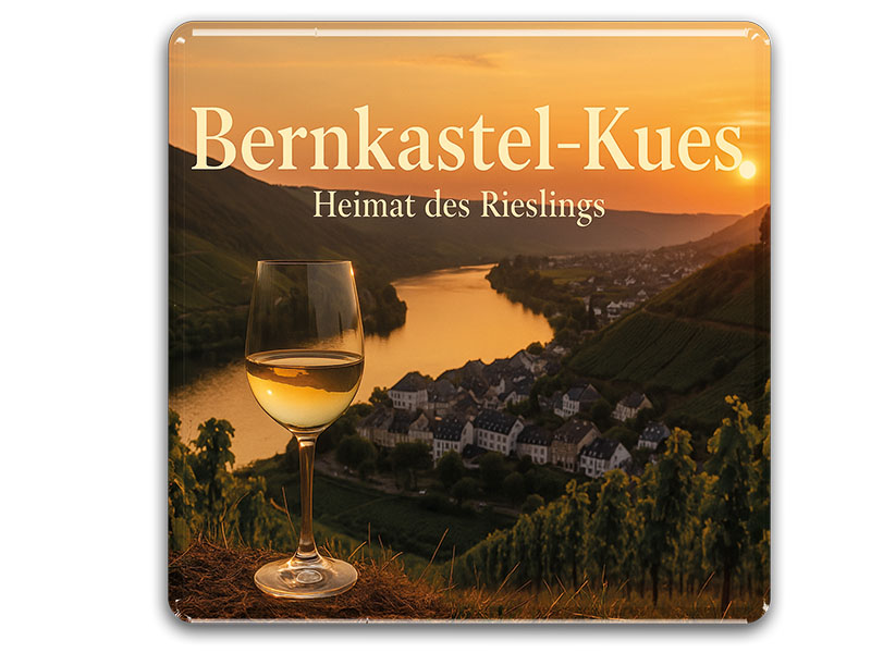 Souvenir Foto Magnet Bernkastel-Kues 8x8cm