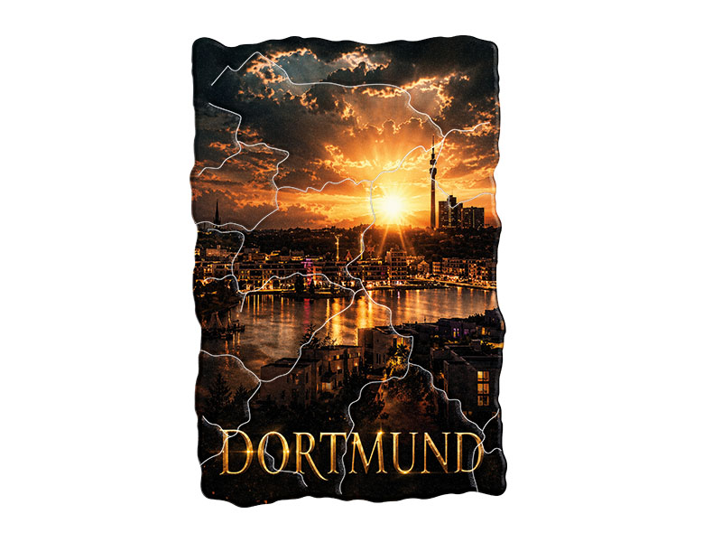 Souvenir Foto Magnet Dortmund aus Kunststoff 8x5cm