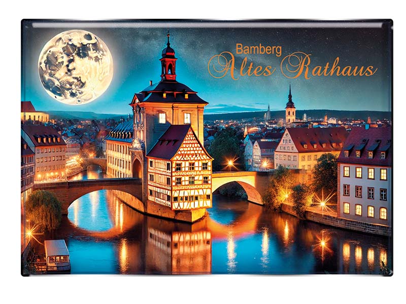 Souvenir Foto Magnet rechteckig Bamberg 8x5,5cm Souvenir Foto Magnet rechteckig Bamberg 8x5,5cm
