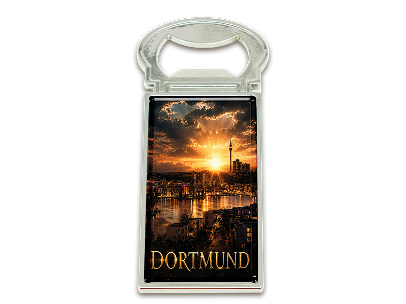 Souvenir Kapselheber Magnet Dortmund aus Metall 3x9cm