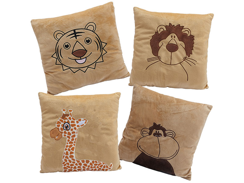 Plush pillow wildlife design 30x30x10cm Plush pillow wildlife design 30x30x10cm