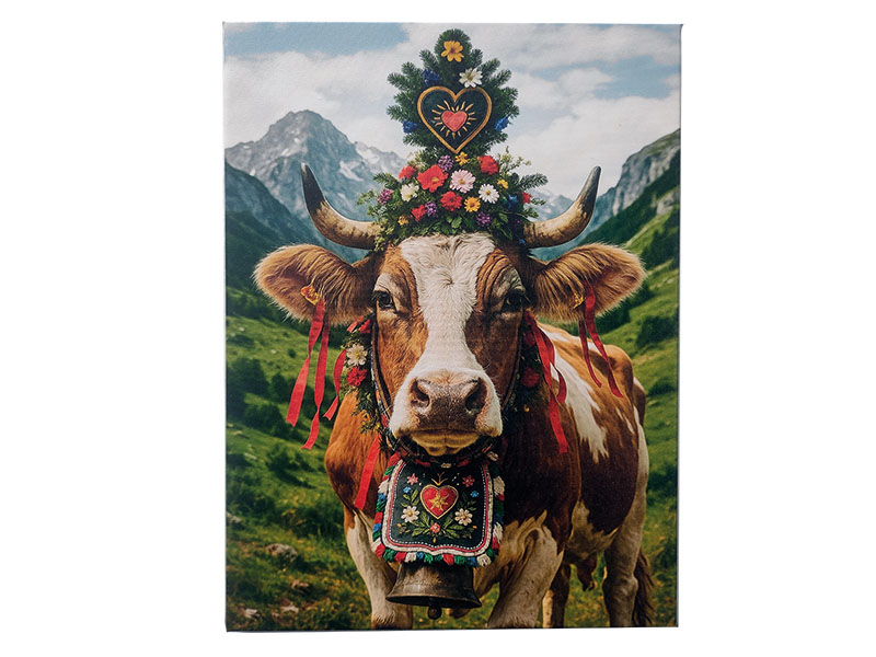 Leinwand Almabtrieb 30x40cm   