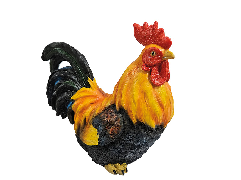 Poly rooster 14x6x11cm