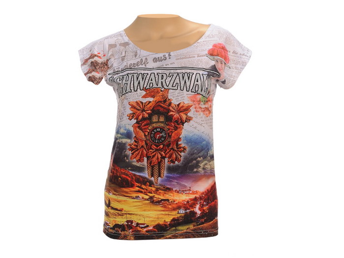 60248-0 T-Shirt Schwarzwald Design Gr. M