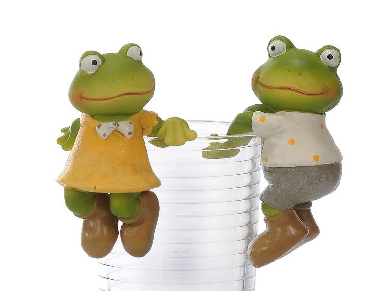 17473 Poly Frosch Glasanhänger