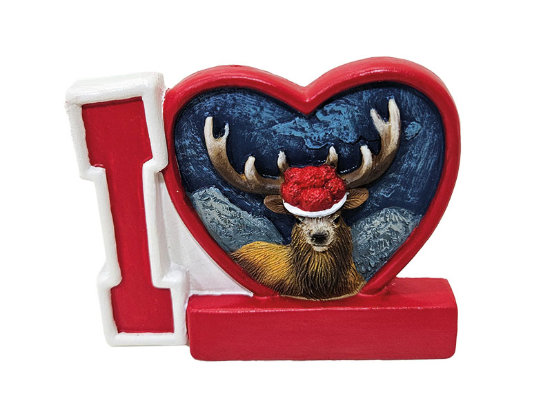 Magnet I love Schwarzwald aus Poly 7x1,5x6cm    Magnet I love Schwarzwald aus Poly 7x1,5x6cm