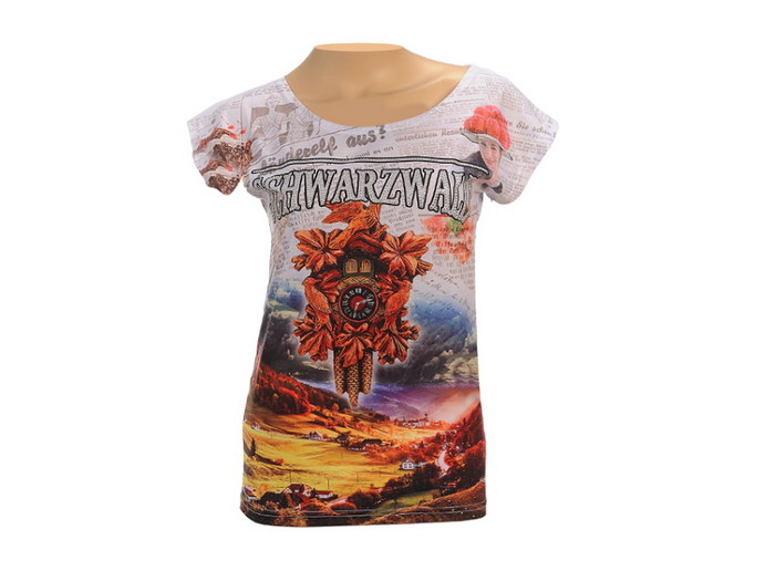 60247-0 T-Shirt Schwarzwald Design Gr. S