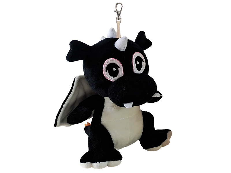 Drache aus Plüsch 10x11x13cm, mit Schlüsselanhänger    Drache aus Plüsch 10x11x13cm, mit Schlüsselanhänger