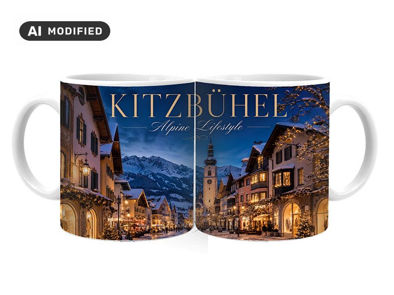 Souvenir Foto Tasse Kitzbühel aus Keramik Ø8x9,5cm