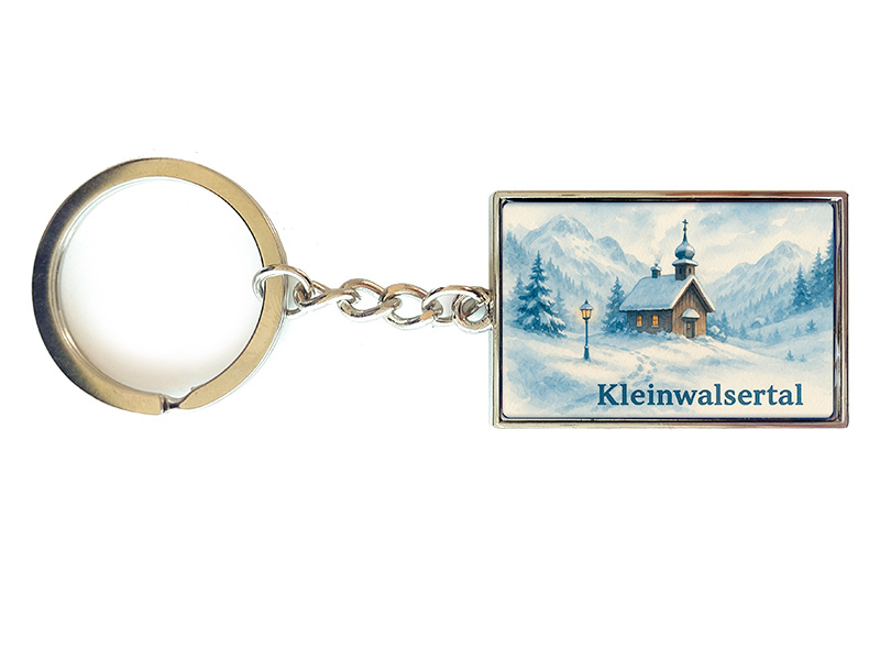 Souvenir Metal keychain Kleinwalsertal 3x10cm