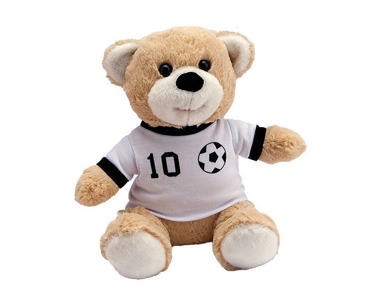 Fußballbär aus Plüsch, 25x13x28cm    Fußballbär aus Plüsch, 25x13x28cm