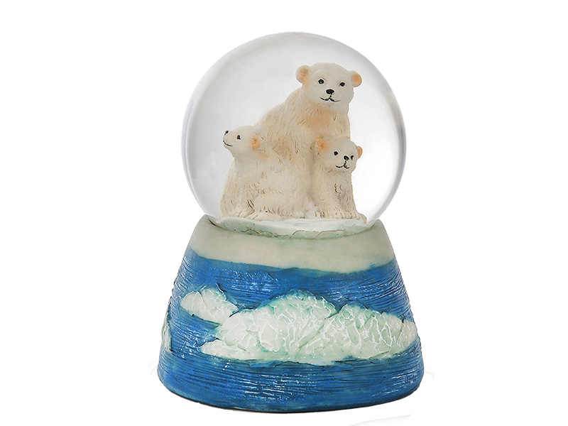 12969-0 Schneekugel Eisbär