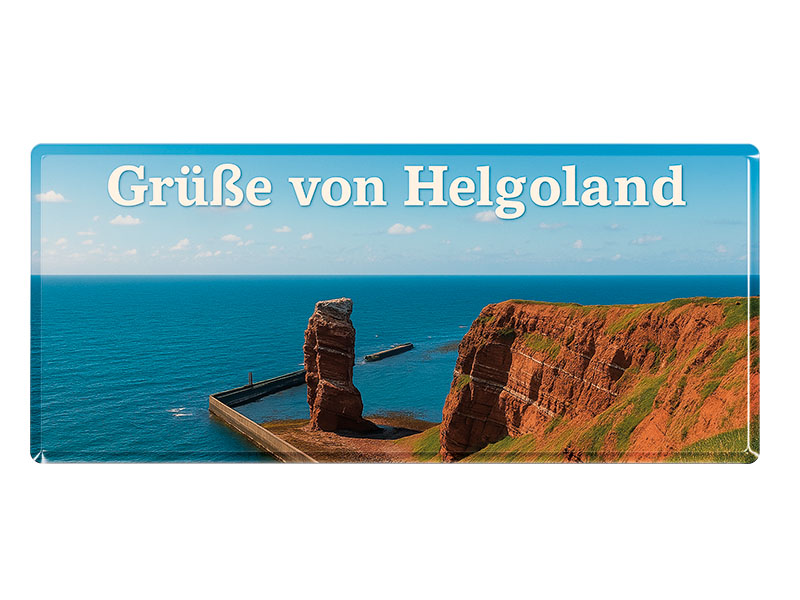 Souvenir Foto Magnet Helgoland 11x4cm