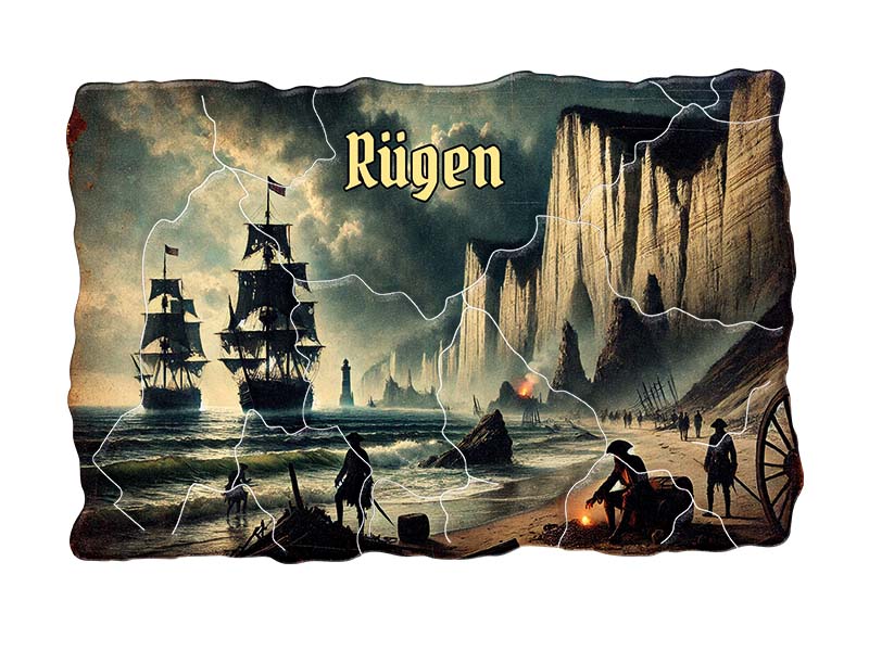 Souvenir Foto Kunststoff Magnet Rügen 8x5cm Souvenir Foto Kunststoff Magnet Rügen 8x5cm