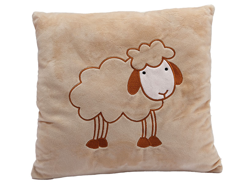 Kissen aus Plüsch mit Schafdesign, 30x30x10cm   