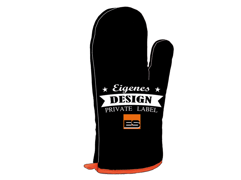 Ofenhandschuh 32x17cm, einseitig bedruckt, für eigenes Design    Ofenhandschuh 32x17cm, einseitig bedruckt, für eigenes Design