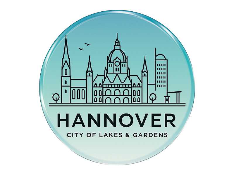 Souvenir Foto Magnet Hannover Ø7cm